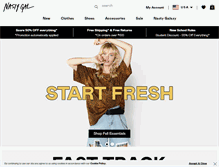 Tablet Screenshot of nastygal.com